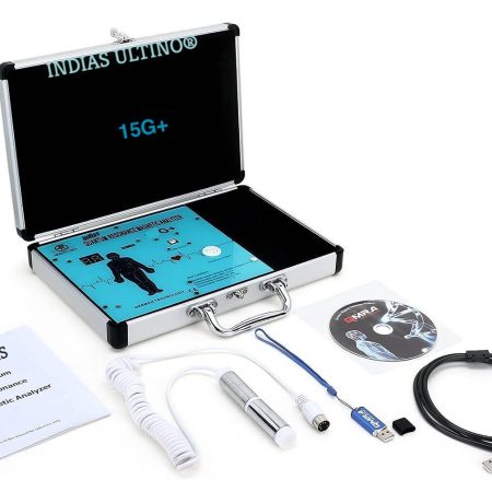 INDIAS 23G+ Quantum Resonance Magnetic Japanese Technology Body Analyzer Machine for Full Body Check Up (Silver)