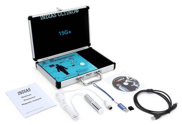 INDIAS 23G+ Quantum Resonance Magnetic Japanese Technology Body Analyzer Machine for Full Body Check Up (Silver)