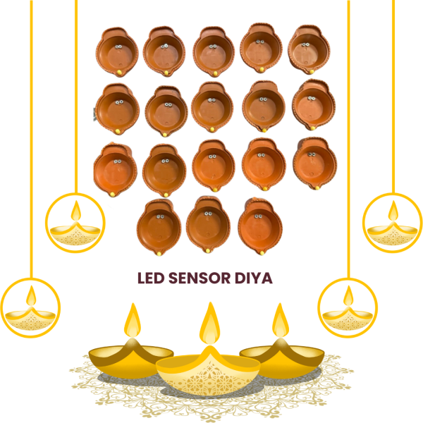 SHRI RAM JI Water SANSOR LED Diya for Diwali/Sensor DIPAWALI DIYE | Long Life Diya | Removal BETTERY (48-Pieces) - Image 6