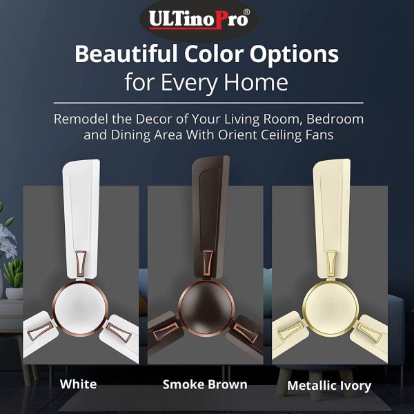 ULTINO-PRO® High-Speed Ceiling Fan (48inch 1200mm) 5-Star 2Year Warranty. (IVORY AURA, 48 Inch). - Image 6