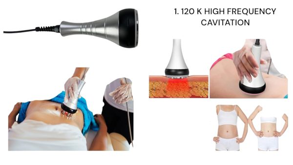 6 in 1 120K Ultrasonic Rf Cavitation Vacuum Rf body slimming machine laser lipo weight loss cellulite removal body sculpting - Image 8