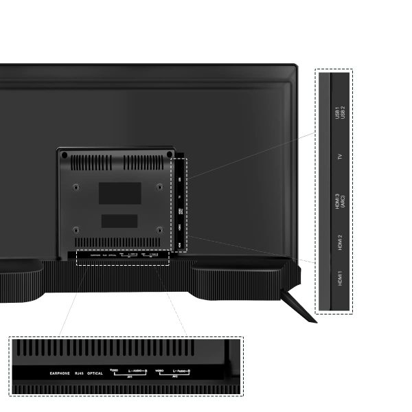 UltinoPro Led TV 108 cm (43 inches) X Series 4K Ultra HD Smart Android LED TV ‎L43M7-A2IN (Black) - Image 4