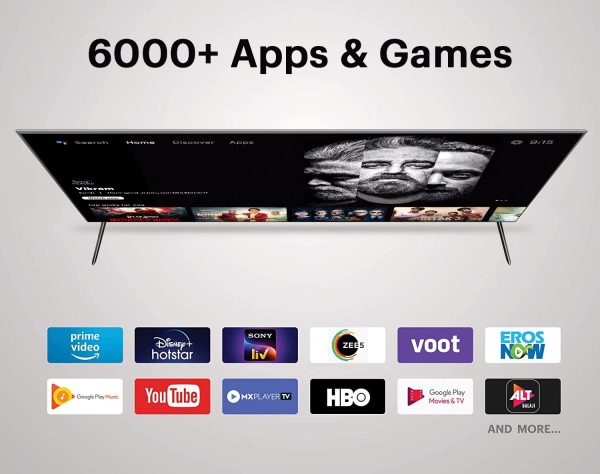 UltinoPro Led TV 108 cm (43 inches) X Series 4K Ultra HD Smart Android LED TV ‎L43M7-A2IN (Black) - Image 2