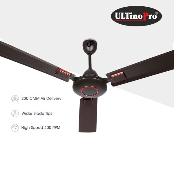 ULTINO-PRO Ceilling fan High-Speed (Galaxy G10.Smoke Brown 48”1200mm) 2 year warranty.