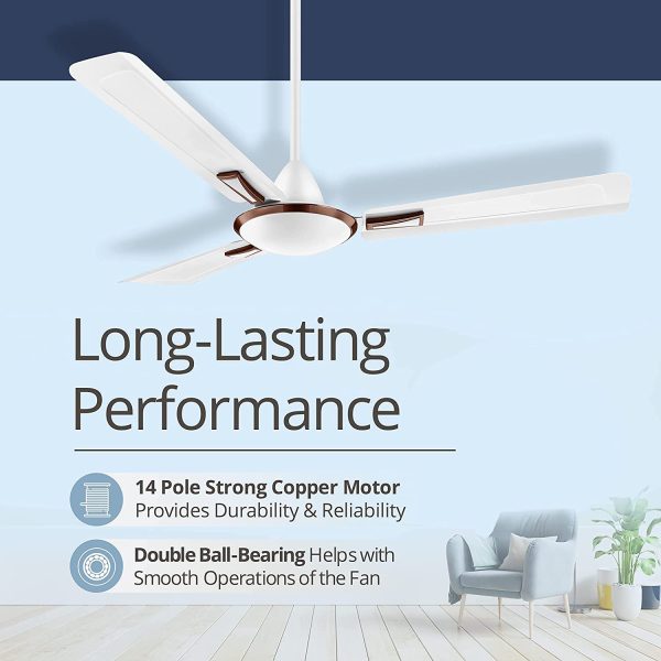 ULTINO-PRO® High-Speed Ceiling Fan (48inch 1200mm) 5-Star 2Year Warranty. (IVORY AURA, 48 Inch). - Image 4