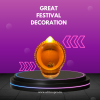 SHRI RAM JI Water SANSOR LED Diya for Diwali/Sensor DIPAWALI DIYE | Long Life Diya | Removal BETTERY (48-Pieces) - Image 3