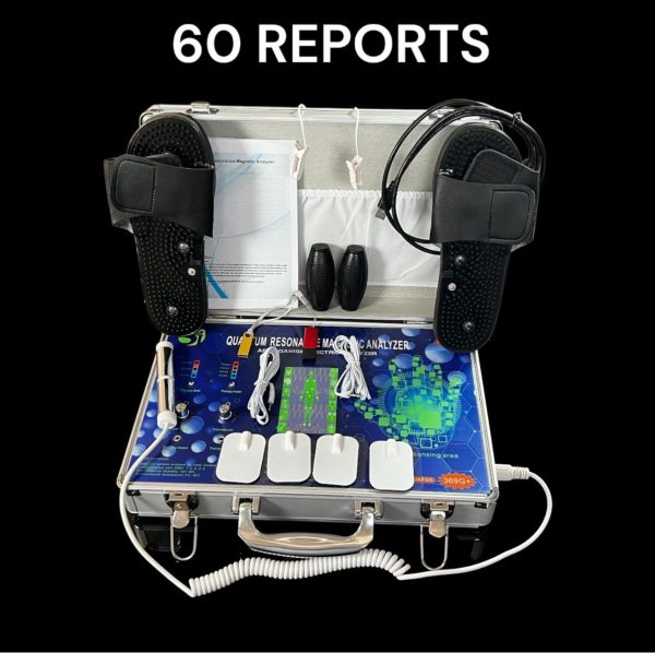 INDIAS ULTINO-PRO 3 in 1 Quantum Resonance Magnetic Body Therapy Analyzer Machine and 60 Test Reports of human Full body Checkup 369 G - Image 2